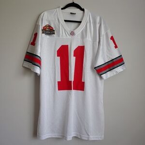 2007 Ohio State #11 Buckeyes Team Jersey Atlantis Sz M White
